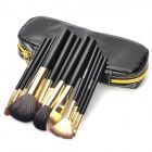 Kit 12 pincéis Preto com Dourado